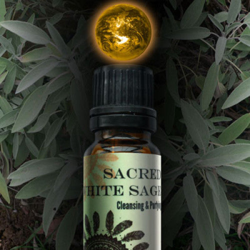 Sacred White Sage World Magic Oil: Essential Oil Blend - Baby Feathers Gift Shop