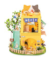 Cat House DIY Dollhouse Miniature Kit - Baby Feathers Gift Shop