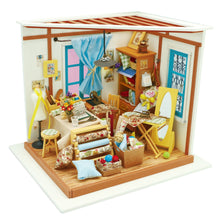  Lisa's Tailor Shop Dollhouse Miniature DIY Kit: Mini Village Kit - Baby Feathers Gift Shop