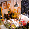 Alice's Dreamy Bedroom, DIY Miniature Dollhouse Kit: DIY Mini Village Kit - Baby Feathers Gift Shop