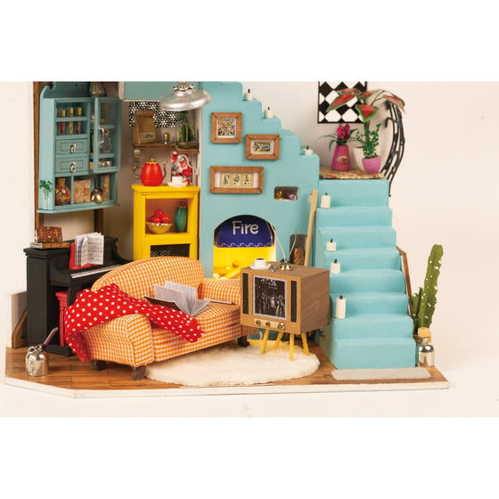 Joy's Living Room DIY Dollhouse Miniature: Mini Village Kit - Baby Feathers Gift Shop