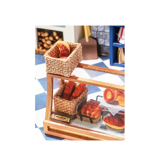 Bake Shop, DIY Miniature Dollhouse Kit: DIY Mini Village Kit - Baby Feathers Gift Shop