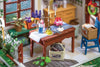 Charles's Dining Room DIY Miniature Dollhouse Kit: DIY Mini Room Kit - Baby Feathers Gift Shop