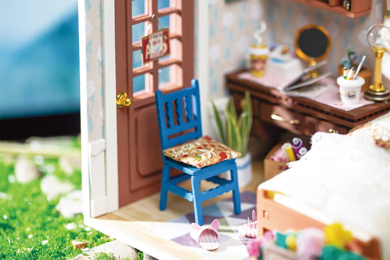 Charles's Dining Room DIY Miniature Dollhouse Kit: DIY Mini Room Kit - Baby Feathers Gift Shop