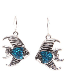  Angel Fish Glitter Accent Earrings - Baby Feathers Gift Shop
