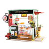 Ice Cream Station DIY Miniature Dollhouse Kit: DIY Mini Village Kit - Baby Feathers Gift Shop