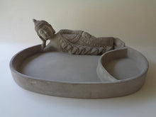  Thai Buddha Textured Cement Zen Garden Plate Planter, Desktop Zen Garden - Baby Feathers Gift Shop