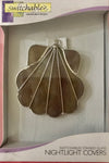 Scallop Seashell Stained Glass Ornament: Sun Catcher: Switchables Night Light Cover - Baby Feathers Gift Shop