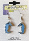 Sea Horse Stained Glass  Hook Earrings: Switchables Earrings - Baby Feathers Gift Shop