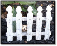  Hello Puppy Fence Fairy Garden Miniature Barnyard Dollhouse Landscaping - Baby Feathers Gift Shop