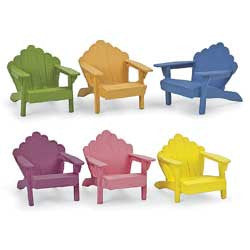 Adirndak Chairs Mini Summer Colors Fairy Garden Miniature Furniture - Baby Feathers Gift Shop