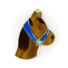  Horse Stained Glass Switchables Night Light Cover; Ornament: Suncatcher - Baby Feathers Gift Shop