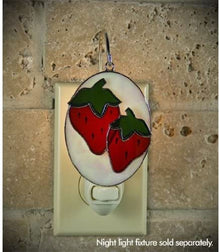  Strawberry Fields Stained Glass Switchables Nightlight Cover; Ornament: Suncatcher - Baby Feathers Gift Shop