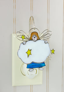  Angel Stained Glass Switchables Nightlight Cover Ornament Suncatcher - Baby Feathers Gift Shop