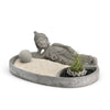 Thai Buddha Textured Cement Zen Garden Plate Planter, Desktop Zen Garden - Baby Feathers Gift Shop